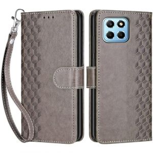 Coque pour Honor 70 lite, Coque Honor X8 5G, Etui Protection Housse Premium Cuir de Portefeuille en Cuir Fermeture Magn&eacute;tique Flip Case pour Honor X8 5G / Honor X6 4G / Honor 70 lite Coque (Gris) (DIKAS, neuf)