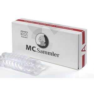 MC.Sammler Lot de 100 Capsules pour pi&egrave;ces de 2 Euros 26 mm (Globix24, neuf)