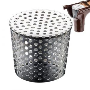 Protection De Goutti&egrave;re en M&eacute;tal Filtres De Grillage Goutti&egrave;re en Acier Inoxydable pour Maison Foss&eacute; &Eacute;gout Grille Anti-Obstruction Crapaudine De Goutti&egrave;re Filtre Gouttiere (tukoa, neuf)