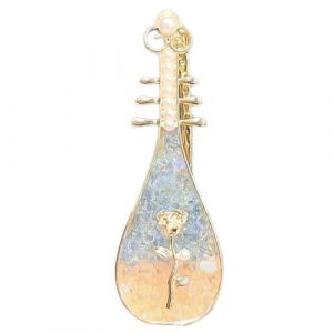 MZRAN Pince à cheveux élégante en forme de rose Pipa - Style chinois - Accessoire de cheveux en alliage - Pour femme et femme (dakeyou, neuf)