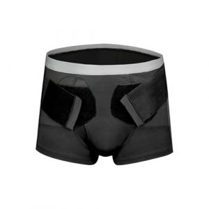 Ceinture Hernie Inguinale Homme Type Caleçon, Ceinture pour Hernie Inguinale Réglable avec 2 Coussinets de Compression, Soulager la Douleur(M) (LiangYouBingShi, neuf)