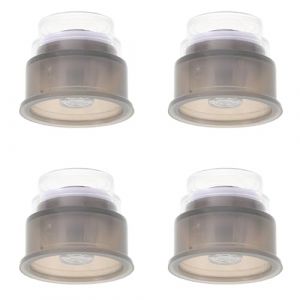 HONITANO Embouts Micro-aiguilles 150 &Mu;m 4 Pcs pour Appareil Soin des Yeux, Outil Applicateur Cr&egrave;me Contour des Yeux en M&eacute;tal, Accessoire Microdermabrasion Professionnel et Domicile (LUWELI, neuf)