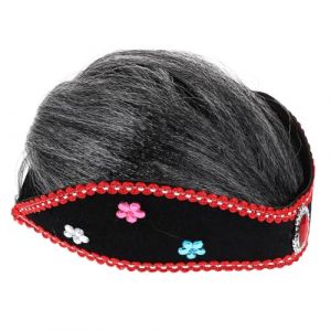 JOINPAYA Costume De Vieille Dame Avec Perruque Grise Déguisement Pour Halloween Fête Cosplay Et Représentations Scolaires Accessoire De Mamie Réaliste Pour Garçon Fille (Leasndao, neuf)