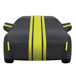 B&acirc;che Voiture pour Ford Focus RS Mk2 Housse de Voiture Exterieur Respirante et &Eacute;tanche B&acirc;che Voiture Protection Anti-UV Contre la Neige la Poussi&egrave;re la Pluie (EmbroiDered, neuf)