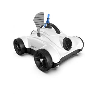 WYBOT Robot Piscine, Aspirateur Piscine C&acirc;ble de 10 M&egrave;tres, Autonettoyant, Nettoyeur de Piscine Double Moteur, Minuterie (1, 2 ou 3 Heures), Filtre 180&mu;m, Id&eacute;al pour Les Piscines Hors Sol (Blanc) (Wybotics fr, neuf)