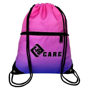YSCARE Sacs à Cordon Sacs de Sport Sac à Dos de Yoga avec Poche zippée (Taille 42 x 34 cm) Convient pour Le Sport l'école, la Gym Les Voyages la Natation pour Hommes Femmes et Enfants (Rose-Mauve) (YSC INSTRUMENT, neuf)
