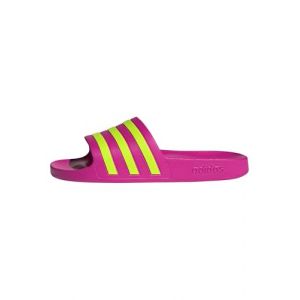adidas Femme Adilette Aqua Slides, Shock Pink/Solar Slime/Shock Pink, 39 EU (Shopping Factory, neuf)