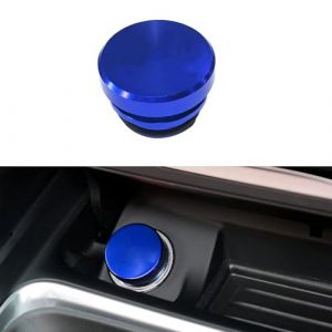 JNNJ Cache Prise Allume Cigare, Aluminium Allume-Cigare Cache-Poussière, Cache Allume-Cigarette Antipoussière Etanche, Accessoires De Remplacement, Pour Voiture, Camion, Bateau, Yacht(Bleu) (KJHmaoyi, neuf)