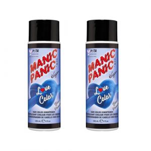 manic panic love color bleu valentine Cruelty free, Vegan et vibrant 2 x 236ml (Solretail LTD, neuf)