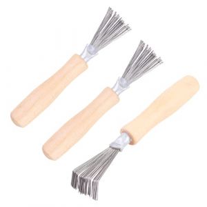 NIYANGLE 3pi&egrave;ces Outil De Nettoyage R&acirc;teau Pour Peigne Brosse D&eacute;colleuse L&eacute;g&egrave;re Et Compacte Pour Enlever Cheveux Usage Domestique Et Voyage (Telinei, neuf)