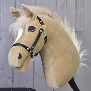 LarDen Hobby Horse Dancing Lady | Cheval Bâton avec Licol Noir - S | Tête de Cheval à Bâton à Chevaucher | Fait à la Main avec Accessoire | pour Petits et Grands Enfants | Hobby Horse Réaliste (LarDen, neuf)