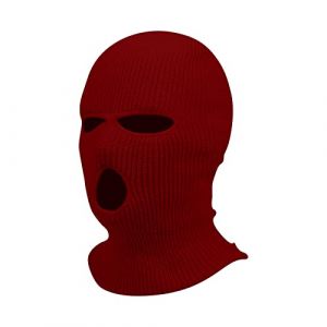 Cagoule Hiver Mode Balaclava Tricoté Intégral 3 Trous Homme Chapeau Tricoté Femme Hiver Vélo Ski Cagoule Unisexe Sports (VJOAIDJOI, neuf)