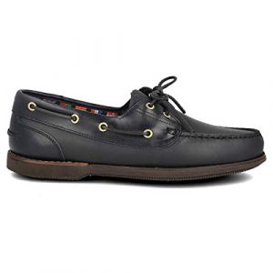 PAYMA - Chaussures Bateau Mocassin de Sport en Cuir pour Hommes. Grandes Tailles. Cuir huil&eacute;. Semelle en Caoutchouc. Bleu Huil&eacute;, EU 46 (Calzados Payma, neuf)