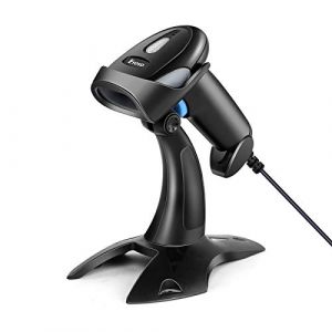 Eyoyo Scanner de codes-barres QR 1D 2D avec support, manuel USB filaire pour la gestion des stocks, code barre portable/lecteur de code QR, balayage automatique, balayage automatique et mains libres (Baomanstore, neuf)