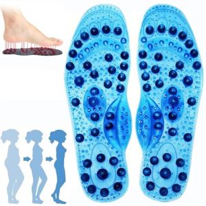 Semelle Magnetique amincissante Semelles de Chaussures D'acupression D'aimant Sant&eacute; R&eacute;flexologie Douleur au Pied Semelle Orthop&eacute;dique pour Hommes Femmes,S,Blue (LXH-AMZ, neuf)