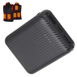 BIAL Batterie pour Gilet Chauffant 12000mAh, 5 V 2,4 A Power Bank Rechargeable Batterie Externe Veste Chauffante et Doudoune Chauffante,Chargeur Portable USB C pour Smartphones 5 V 2 A (Dmonduk, neuf)