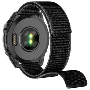 MYSNBKN Bracelet nylon auto agrippant pour Fenix 8 51mm/Fenix 7X Pro/Fenix 7X/Fenix 6X/Fenix 6X Pro/Fenix 5X/Fenix 5X Plus/Fenix 3/Fenix 3 HR, 26mm Quick Dry Ultralight Sport Wrist Band (MYSNBKN-FR, neuf)