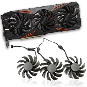 Dotodo Ventilateur de refroidissement 75 mm T128010SU 0,35 A pour Gigabyte AORUS GTX 1080 1070 Ti G1 Gaming Fan GTX 1070Ti G1 (SZDQEU, neuf)