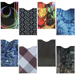 Kurtzy Lot de 8 étuis de Protection RFID pour Cartes bancaires - Étui pour Cartes bancaires sans Contact pour Hommes et Femmes - Étui de Protection pour Cartes de crédit ou de débit - Design Fin pour (Tinyyo Europe, neuf)