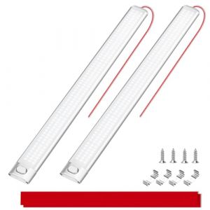 MERTTURM LED Voiture Interieur 12V, Super Brillant 40cm 1700LM 10W Barre avec Interrupteur, Reglette LED 12V pour Voiture Caravane Camion Camping Car Bateau Van (MUYO DIRECT, neuf)