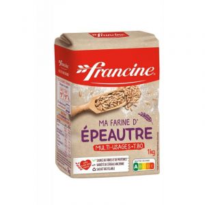 FRANCINE - Francine Farine &Eacute;peautre 1Kg - Lot De 3 - Vendu Par Lot (March&eacute; Parisien, neuf)