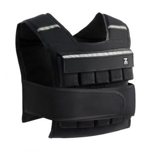 ZELUS Gilet Lesté 20kg avec 20 Barres de Poids Réglable 0,5-20,5 kg Veste Lestée de Course Entraînement pour Hommes Femmes Musculation Exercice Sports Gym Fitness Intérieur Extérieur, Noir (shanghaihehuishengmaoyiyouxiangongsi, neuf)
