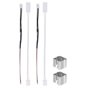 2 Pack Heater and Thermistor for X1, 3D Printer Accessories 24V 48W Ceramic Heater 300℃ High Temperature Thermistor and Fixing Clip for Bambu Lab X1/X1C/X1E (Keyafei, neuf)