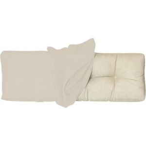 Housse de Coussin pour Banc de Jardin 100x50 100x40 130x50 80x40, Housse de Rechange pour Coussin de Dossier avec Fermeture Éclair, épais 10cm, Tissu de lin pour Chaise, Banc(Beige,140x60x10cm Thick) (JANNE TORRY, neuf)