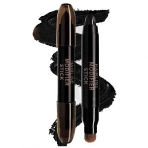 Racines Cheveux Stick, Poudre Texturisante Cheveux, Poudre Densifiante Cheveux Homme Et Femme, Poudre Cheveux Waterproof, Grey Hair Coverage Touch Up, Hairline Concealer For Women & Men (Noir) (sSaangiAO, neuf)