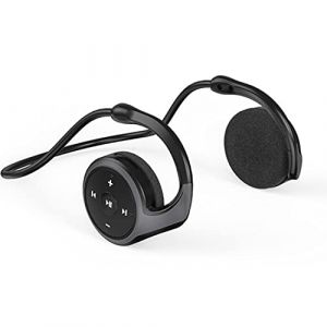 XUJAIOLQP Casque derrière la tête, Bluetooth 5.0 tour de cou autour de la tête, léger, pliable, sans fil, casque de sport résistant à la transpiration (Sunoluxe, neuf)