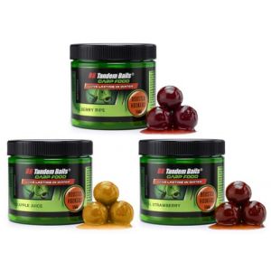 Tandem Baits Set de 3 Carp Food Boosted Hookers Flavour Mix Fruit, D'app&acirc;ts pour carpes, P&ecirc;che de la Carpe, Peche, Pop-Ups, Bouillette Carpe, Professionnel Accessoires de P&ecirc;che Carpe 18mm 300g (Tandem Baits, neuf)