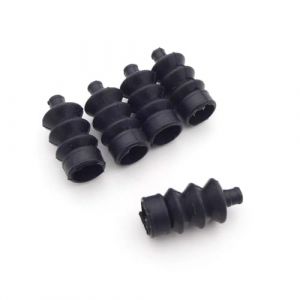 Soufflet en Caoutchouc étanche 1.8-3mm, 5 pièces, Manchon de boîte Radio for Bateau RC, Yacht Marin, Bateau à crevettes(Black) (baxywbhwd, neuf)