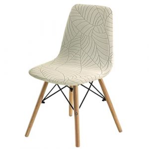 Lot De 1/2/4/6 Housse De Chaise Scandinaves, Extensible Housse De Chaise De Salle &Agrave; Manger, Nordique Couverture De Chaise Pour Salon, Salle &Agrave; Manger, D&eacute;cor De Restaurant ( Color : Beige , Size : Set o (Pooneeliff, neuf)