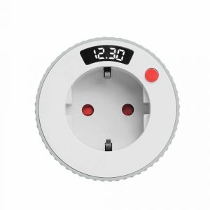 SIGANDG Prise de Compte &agrave; Rebours, Countdown Timer Prise Minuteur da 1 Minutos a 24 Horas, Minuteur Prise Electrique Programmateur, Prise Electrique avec Timer 3680W 16A pour &Eacute;lectrom&eacute;nagers (SIGANDG Store, neuf)