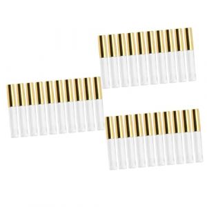 minkissy 30 Pièces tube circulaire à bouteille de glaçage à mini tubes de brillant à brillant à transparent tube à tube de brillant à mode (Master Self, neuf)
