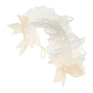 PACKOVE Lolita En Dentelle Bow Hairband Maid Headress Lolita Robe Lolita Costume Pour Kawaii Lolita Dress Party Cosplay (Spring TU, neuf)