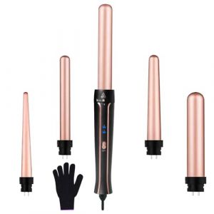Unipampa Fer &agrave; Boucler 5 en 1, Multifonction Interchangeable Boucleur a Cheveux, Fer &agrave; Friser C&eacute;ramique 9-32mm, Boucleur Cheveux, avec Gant de Protection, pour Boucles Grandes, Petites (IGALA MARKET S.R.L., neuf)
