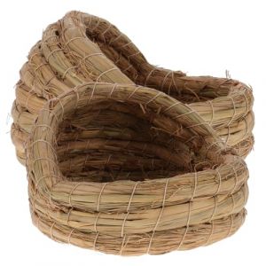 BESPORTBLE 2pi&egrave;ces Nid Tiss&eacute; Paille pour Poules Maison De Sommeil pour Animaux Petits Nid De Ponte Pratique pour Poulailler Cage pour Animaux (Giovanna Baillie, neuf)