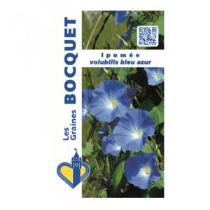 Sachet de graines de Ipomée volubilis bleu azur - 3 g - LES GRAINES BOCQUET (LES GRAINES BOCQUET, neuf)