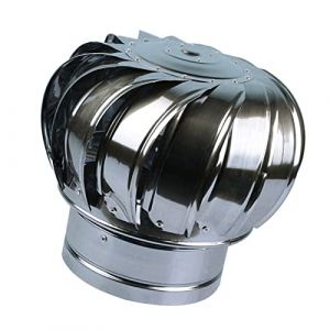 Extracteur De Fumées Rotatif Galvanisé pour Poêle, Chapeau De Cheminée en Acier Inoxydable Fonctionne sans Électricité, Solide Et Résistant À La Pression, Antirouille Rotatif Casquette (Xiaobaodian, neuf)