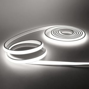 KISUFU Bandeau LED COB 220V, IP65 étanche Flexible néon LED Strip 288 Leds/m Bandes à LED Ruban pour DIY Chambre, Cuisine, Exterieur Maison Décoration. Blanc,28M (Immortality980, neuf)