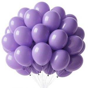 Ballons Violet, 100 Pi&egrave;ces Ballon en Latex Violet Clair, 10 Pouces Pastel Violets Ballons Baudruche, Guirlande de Ballon pour Anniversaire Mariage Baby Shower Halloween Saint-Valentin Remise Dipl&ocirc;me (Tukistore, neuf)