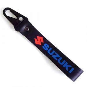 WRFUU Moto Polyester Porte-clés personnalisé en brodé Porte-clés personnalisé Porte-clés pour Suzuki,Black-A (beijingxinzhiyueshangmaoyouxiangongsi, neuf)