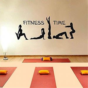 Fitness club stickers muraux phrase stickers muraux natation sport yoga club mur art décoration haute qualité vinyle 47X107 CM (Gingpp66Sdd-UK, neuf)
