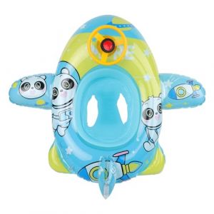 JIAHG Anneau de Natation Gonflable Créatif pour Enfant 1-5 Ans Flotteur de Natation avec Siège Bouée de Natation Piscine Avion Entraînement de Natation Infantile Jouets Nautiques Bateau Gonflable (JiahongUK, neuf)