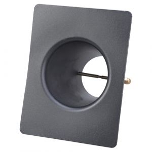 DIEKE Chaîne de pluie Adaptateur de gouttière en métal noir Installation pour tuyau de descente extérieur Aluminium noir (RUImiand, neuf)