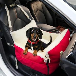 SIVEIS Si&egrave;ge auto 3 en 1 pour chien et lit de voyage pour petits chiens - Si&egrave;ge rehausseur portable avec zone de repos extensible, coussin rembourr&eacute; doux, pour si&egrave;ge avant ou arri&egrave;re, utilisation en (SIVEISEU, neuf)