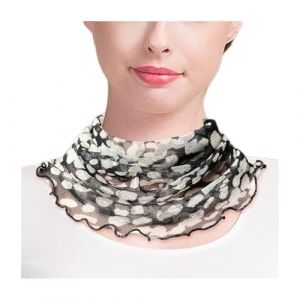 Femme 100% Soie de M&ucirc;rier Tour de Cou Faux Col Foulard &Eacute;charpe de Cou Cercle Tube &Eacute;charpe (#32) (UK_Stone, neuf)