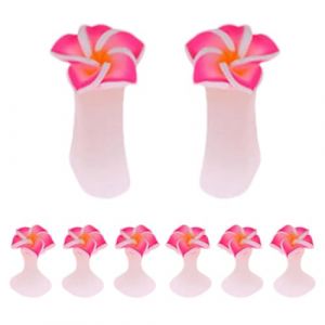 S&eacute;parateurs d'orteils en forme de fleur &ndash; S&eacute;parateurs d'orteils en forme de fleur pour vernis &agrave; ongles | S&eacute;parateur d'orteils r&eacute;utilisables | S&eacute;parateur d'orteils doux pour vernis &agrave; ongles | (xindawk, neuf)