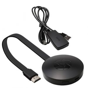 Adaptateur HDMI sans Fil 1080P WiFi, Dongle Wireless Display Adapter Miracast Compatible Miracast, Airplay, DLNA, Projecteur pour Android, iOS, Windows, Mac, Chromecast Toutes Les Cha&icirc;nes Gratuite (GuangXinQuYi, neuf)